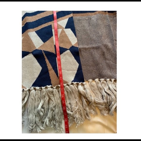 LA Soirée fringed hem poncho BNWT - 100% cotton - Picture 4 of 4